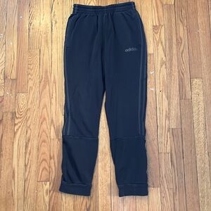 Black Adidas Striped Track Pants
